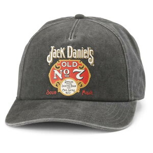 AMERICAN NEEDLE × JACK DANIEL'S / SNAPBACK CAP / washed black�@�@�A�����J���j�[�h���@�W���b�N�_�j�G���@�X�i�b�v�o�b�N�L���b�v