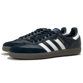 adidas Originals SAMBA OG アディアス オリジナルス サンバ OG B75807 【BLKWHT/ 22.5cm-28.5cm】 ブラック ホワイト レザー 本革 牛革 スニーカー レトロ ユニセックス メンズ レディース