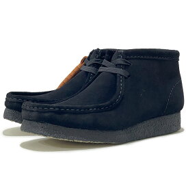 CLARKS クラークス ワラビー ブーツ レディース Wallabee Boot 26155521 Black Suede 【BLK / 23.5cm-25.0cm】 ブラック スウェード レザーシューズ