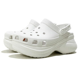 crocs CLASSIC BAE CLOG クロックス クラシック ベイ クロッグ 206302 100 WHITE 【WHT / 22cm-27cm】 ホワイト 厚底 サンダル チャンキーソール レディース
