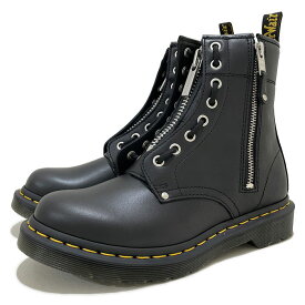 Dr.Martens ドクターマーチン 1460 TWIN ZIP 8 ホール ブーツ 27629001 WANAMA 【BLK / UK3(22cm)-UK10(29cm)】 ブラック ワナマ レザー 本革 牛革 メンズ レディース ユニセックス