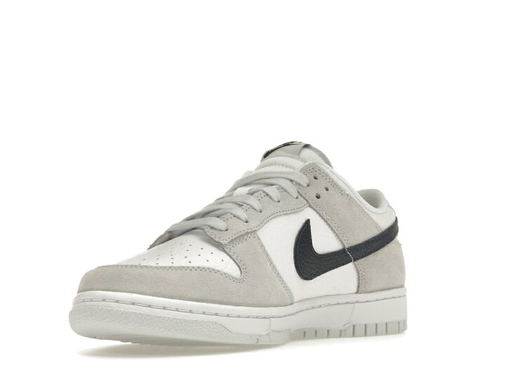 Nike Dunk Low Grey/Navy Mini Swoosh FJ4227-001