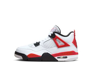 "1000円クーポン"P最大47倍!!Nike ナイキ GS エアジョーダン4 レトロ レッドセメント ナイキ 408452-161 大人も履ける キッズモデル ウィメンズ レディース スニーカー ランニングシューズ キッズス