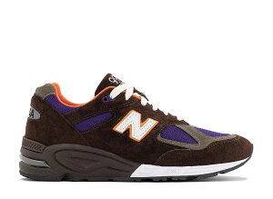 ���ʌ���y1000�~�N�[�|���zNew Balance �j���[�o�����X 990V2 �u���E��/�p�[�v��/�I�����W �j���[�o�����X M990BR2 �����Y �X�j�[�J�[ �����j���O�V���[�Y 21SN-M990BR2