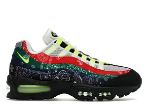 �y���Ȃ犄���N�[�|�����s���zNike Nike Air Max 95 OG Big Bubble Neon Paisley Bandana �i�C�L IQ0620-100 �����Y �X�j�[�J�[ �����j���O�V���[�Y 19SX-20260508125615-046