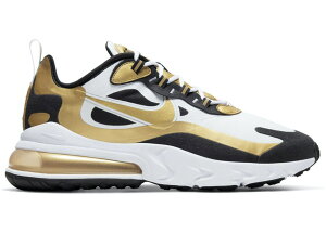 �������y1000�~�N�[�|���z���s��!!Nike Air Max 270 React White Metallic Gold �i�C�L �G�A�}�b�N�X 270 ���A�N�g CW7298-100 �����Y �X�j�[�J�[ �����j���O�V���[�Y 19SX-20230517111441-069