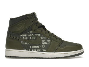 Ԍy1000~N[|zJordan iCL GAW[_1 g nC ""I[u LoX"" 1 Retro High ""Olive Canvas"" iCL GAW[_ 1 g nC 555088-300 Y Xj[J[ j