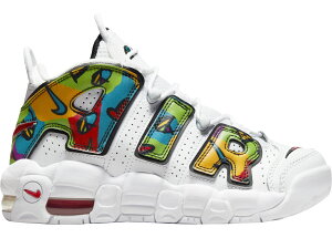 10/10y1000~N[|szNike GS GA A Abve| s[X u XEbV Air More Uptempo ""Peace, Love, Swoosh (GS)"" iCL GA A Abve| s[X u XEbV DM8155-100 