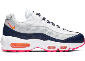 yȂ犄N[|szNike GA}bNX95 ""~bhiCg lCr[ sA v`i [T[ IW (WMNS)"" Air Max 95 ""Midnight Navy Pure Platinum Laser Orange (Women's)"" iCL GA}bN