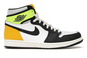 "1000~N[|"Pő47{!!Jordan iCL GAW[_1 nC OG ""{gS[h"" 1 Retro High ""White Black Volt University Gold"" iCL GAW[_1 nC OG 555088-118 Y Xj[J[ jO