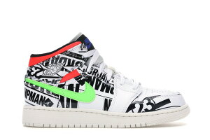 yȂ犄N[|szJordan iCL GAW[_1 ~bh I[ I[o[ SX (GS) Jordan 1 Mid All Over Logos (GS) Jordan iCL GA W[_ 1 ~bh I[ I[o[ SX 554725-1