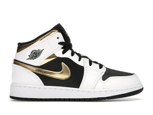 SALEy1000~N[|zJordan iCL GS GAW[_1 ~bh gzCg S[h ubNg Jordan 1 Mid gWhite Gold Black (GS)g Jordan 554725-190 l LbYf fB[X Xj[J[ 