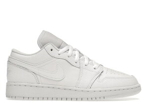 y1000~N[|szNike iCL GA W[_ 1 [gvzCg (LbY) Jordan 1 Low gTriple White Tumbled Leather (GS)g iCL 553560-130 l LbYf fB[X Xj[