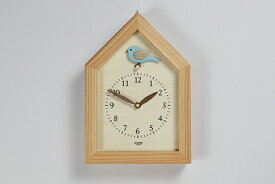 「キコリの時計」　木の振子時計　【青い鳥の時計】　新築祝　結婚祝　壁掛時計　置き時計