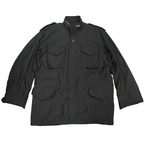 訳あり商品 ALPHA アルファ 人気商品 M65ジャケット ブラック サイズL アメリカサイズデットストック品
