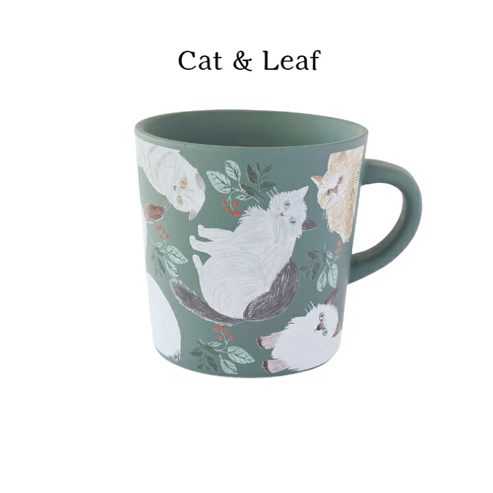 楽天市場】松尾ミユキ マグカップ 250ml Cat＆Leaf Three Rabbits 猫 