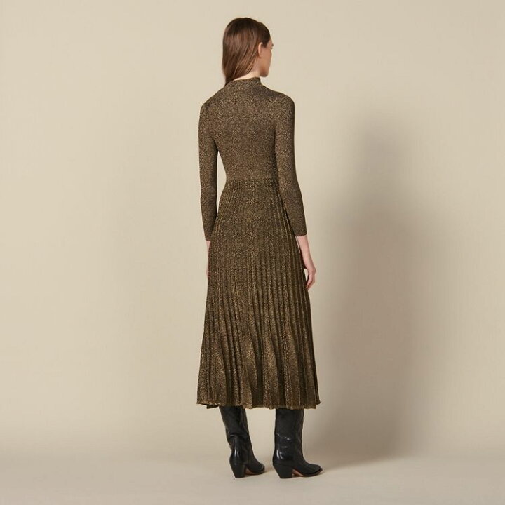 楽天市場】Maje マージュ LONG LUREX KNIT DRESS ワンピース 定価$395 