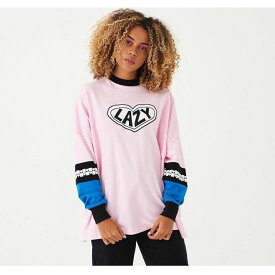 LAZY OAF レイジーオーフ Pink Panel Long-Sleeve T-Shirt Tシャツ