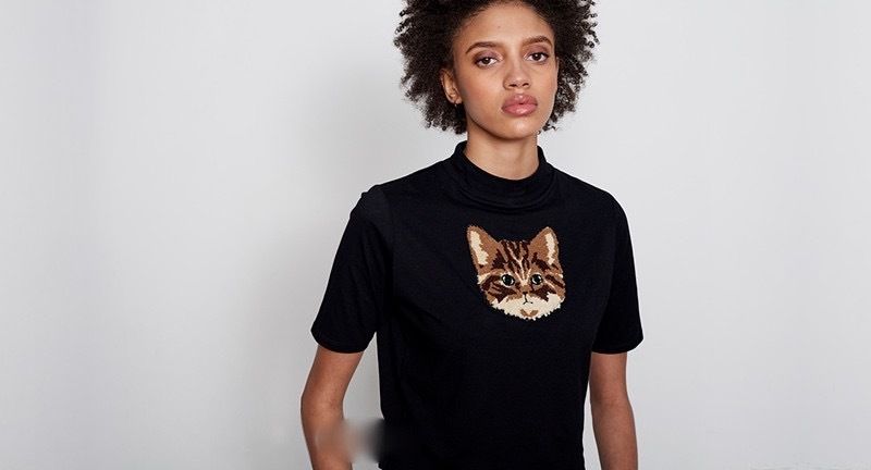 LAZY OAF 市販 レイジーオーフ 再再販 猫 Tシャツ