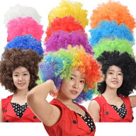 200g毛量増増 アフロ ボリューム WIG ウィッグ かつら ウィック アクセサリー QC79111 ダンス 衣装 舞台…