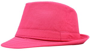 【即納】【訳あり】カラーハット/無地/シンプル/カラフル/派手/目立/大人/子供/ユニセックス/男女兼用/ダンス衣装/ステージ衣装/帽子/CC71014 レディース/メンズ/ジュニア 中折れ/伸縮性なし