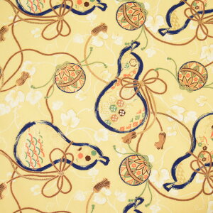 【即納】生地 和柄生地 (約112cm巾x2mカット済) 布 和柄 和調 ヒョウタン 瓢箪 毬 手作り ハンドメイド パッチワーク 縫いやすい 手縫い ミシン 巾着 クロス japanese コットン100% シーチング生地