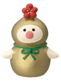 コンコンブル ひょうたん文鳥 金 黄 置物 decole デコレ concombre 干支飾り