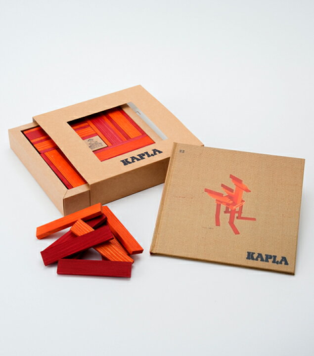 楽天市場】カプラ KAPLA ブロック ブック付 カラー 赤セット : キッズ 