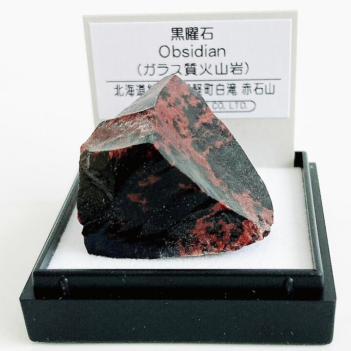 楽天市場】黒曜石（北海道白滝） 鉱物 標本 東京サイエンス ミニ鉱物 