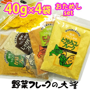 離乳食にお試しセット 北海道大望野菜フレーク40g4種セット ネコポス送料無料 とうもろこし かぼちゃ じゃがいも にんじん 各40g乾燥ベビーフード出産祝い｜ROOM - 欲しい! に出会える。