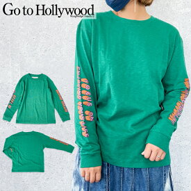 ☆P5倍☆【～4/17(水)09:59】【セール 30%OFF】150cm,160cm / 緑GTH414 テンジク フォーカス TEE[GO TO HOLLYWOOD][G2H][ゴートゥーハリウッド][長袖][ロングTシャツ][ロンT][lnts] go to hollywood