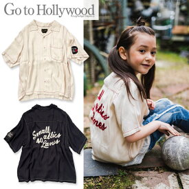 ☆P5倍☆【4/24(水)20:00～】【セール 30%OFF】130cm,140cm / 白,黒GTH101 ボーリング シャツ[GO TO HOLLYWOOD][G2H][ゴートゥーハリウッド][子供服][男の子][女の子][半袖][blou]