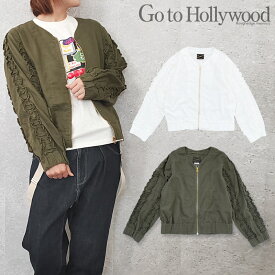 ★楽天スーパーSALE★【セール 40%OFF】150cm,160cm / 白,カーキGTH202 ホイップフリル JK[GO TO HOLLYWOOD][G2H][ゴートゥーハリウッド][子供服][大人][長袖][アウター][ジャケット][outr] ゴートゥーハリウッド go to hollywood