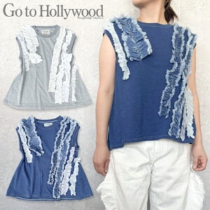 �y�Z�[�� 40%OFF�zGTH403 �r���e�[�W�e���W�N �t���t�� �m�[�X���[�u TEE / �O���[,�l�C�r�[[GO TO HOLLYWOOD][G2H][�S�[�g�D�[�n���E�b�h][tkcm][shts] �S�[�g�D�[�n���E�b�h