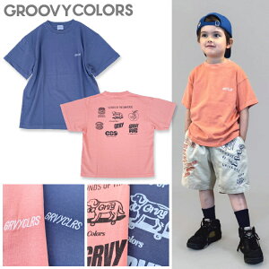 ��26SS��GC420 �e���W�N �I�[�o�[�_�C S/S TEE / �l�C�r�[,�I�����W[GROOVY COLORS][�O���[�r�[�J���[�Y][�O���J��][shts] GROOVY COLORS