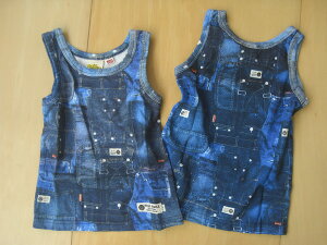 �y�Z�[�� 50%OFF�z��o�n �X�}�C����BA5206 / 90cm / ���f�j���p�b�`���^���N�g�b�v[BAJA SMILE][LAST1][babysize][tkcm]