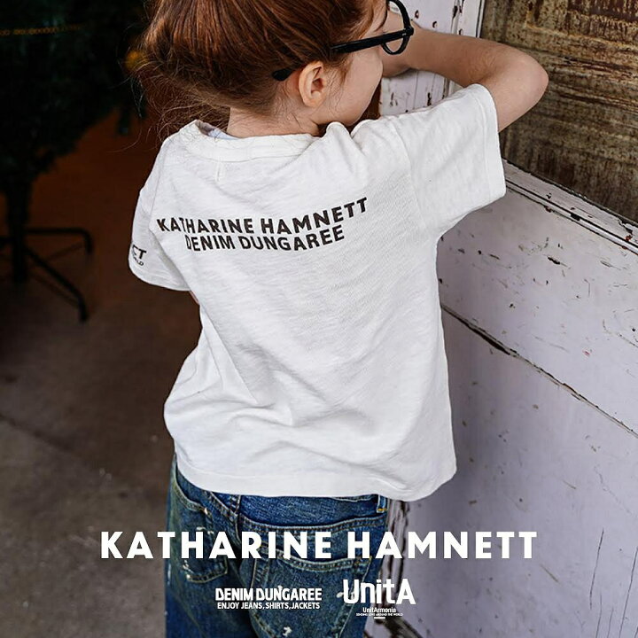 楽天市場】DDU490 テンジク UnitA KATHARINE HAMNETT TEE / 白,黒 