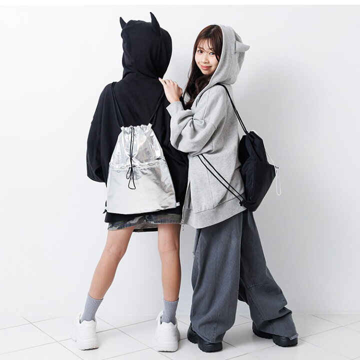 楽天市場】＜30％OFF＞ ALGY【デビルBIGパーカー】BIGパーカー 耳付き 