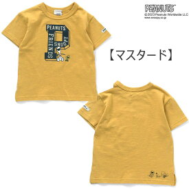 ＜30％OFF＞F.O.KID'S【PEANUTSコラボ ロゴプリント半袖Tシャツ】スヌーピー ピーナッツ フロッキープリント アルファベットロゴ 子供服 トップス 半袖Tシャツ キャラクター 80cm/90cm/95cm/100cm/110cm/120cm/130cm/140cm/ 150cm エフオーインターナショナル