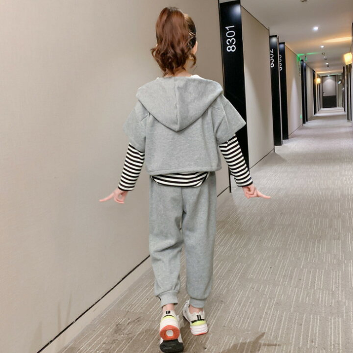 楽天市場】上下セットアップ 子供服 女の子 トレーナー 3点セット 