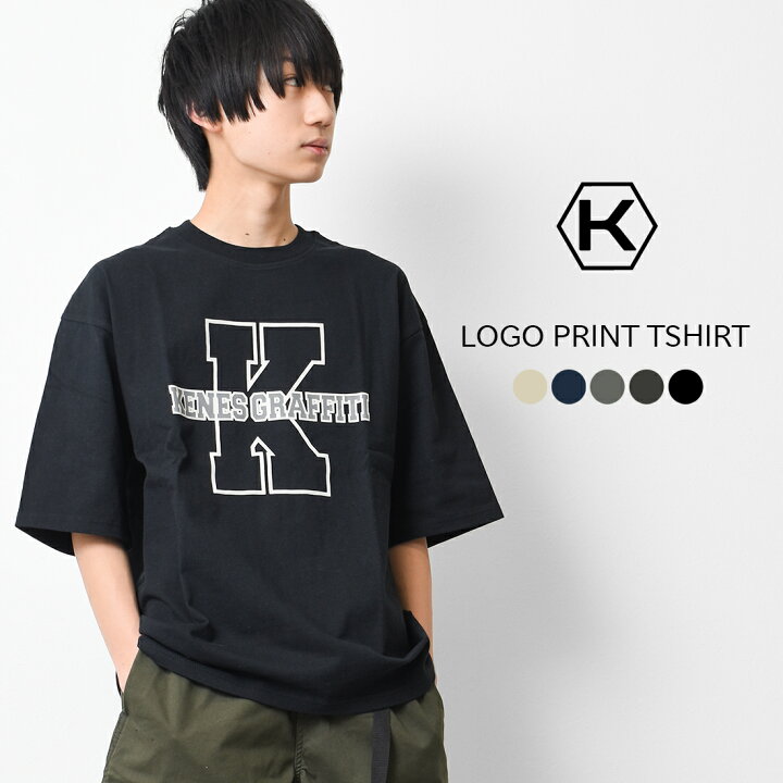 楽天市場】【送料無料】【1点のみメール便対象】KロゴプリントTシャツ  