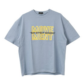 【2点までメール便対象】MOVEMENTロゴプリントTシャツ トップス カットソー 半袖 ゆったり 夏 涼しい 子供服 男の子 小学生 中学生 ファッション キッズ ジュニア 韓国 大人っぽい ダンス 120cm 130cm 140cm 150cm 160cm