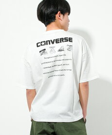 【セール】【送料無料】【2点までメール便対象】CONVERSE 別注バックプリントTシャツ トップス カットソー 半袖 子供服 男の子 小学生 中学生 ファッション キッズ ジュニア 大人っぽい ダンス 130cm 140cm 150cm 160cm