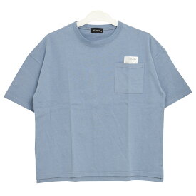 【2点までメール便対象】ポケット付裾スリットTシャツ トップス カットソー 半袖 ゆったり 夏 涼しい 子供服 男の子 小学生 中学生 ファッション キッズ ジュニア 韓国 大人っぽい ダンス 120cm 130cm 140cm 150cm 160cm