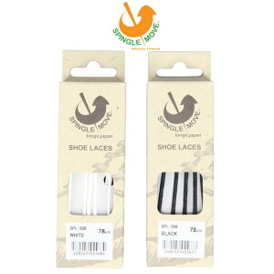 yőSz|CgҌvGg[zyԕisz XsO SPINGLE V[[X SHOE LACES SPL 508 zCg ubN 78cm   R CЂ ׂЂ XsO[u mCn