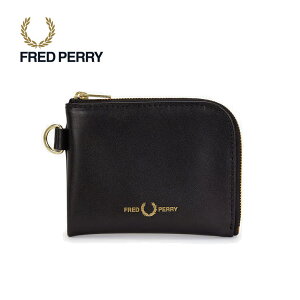 �t���b�h�y���[ FRED PERRY �X���[�X ���U�[ �W�b�v �E�H���b�g Smooth Leather Zip Walllet L2804 102(BLACK)�yGKOG�z