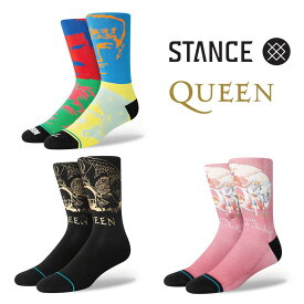 ＼4/25限定★抽選で2人に1人最大100%ポイントバック★要エントリー／STANCE x QUEEN スタンス x クイーン コラボソックス 靴下 Golden(A545C23GOL) Hot Space(A545C23HOT) Races(A555C23RAC)［C］【GHOL】