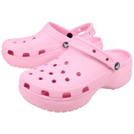 ＼4/25限定★抽選で2人に1人最大100%ポイントバック★要エントリー／クロックス crocs サンダル ウィメンズ クラシック プラットフォーム クロッグ WOMEN'S CLASSIC PLATFORM CLOG フラミンゴ 206750-6SO【GHOG】