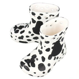 4月限定！最大全額ポイント還元※要エントリー 子供 クロックス crocs レインブーツ クラシック アイアム ダルメシアン ブーツ トドラー ホワイト/ブラック 209079-103 12〜17.5cm【GHOK】