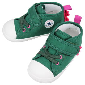 子供 コンバース CONVERSE ベビー オールスター N ダイナソー V-1 BABY ALL STAR N DINOSAUR V-1 グリーン/ピンク 7SD942【GHFG】